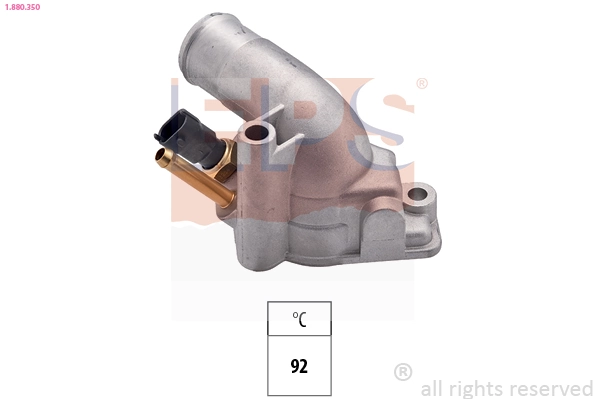 Thermostat, coolant Made in Italy - OE Equivalent 1.880.350