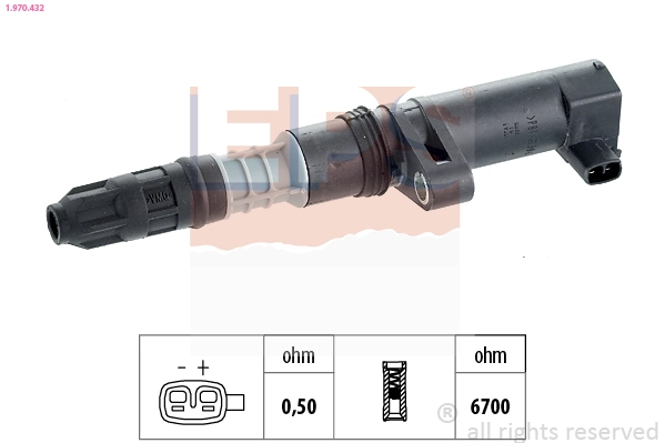 Ignition Coil Made in Italy - OE Equivalent 1.970.432