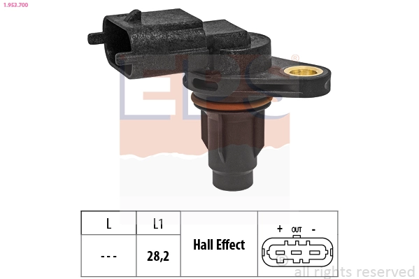 Sensor, camshaft position Made in Italy - OE Equivalent 1.953.700