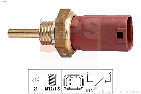 Sensor, coolant temperature Made in Italy - OE Equivalent 1.830.242