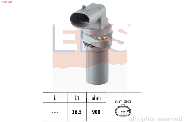Sensor, crankshaft pulse Made in Italy - OE Equivalent 1.953.440
