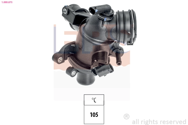 Thermostat, coolant Made in Italy - OE Equivalent 1.880.875