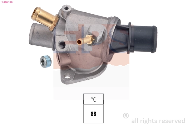 Thermostat, coolant Made in Italy - OE Equivalent 1.880.150