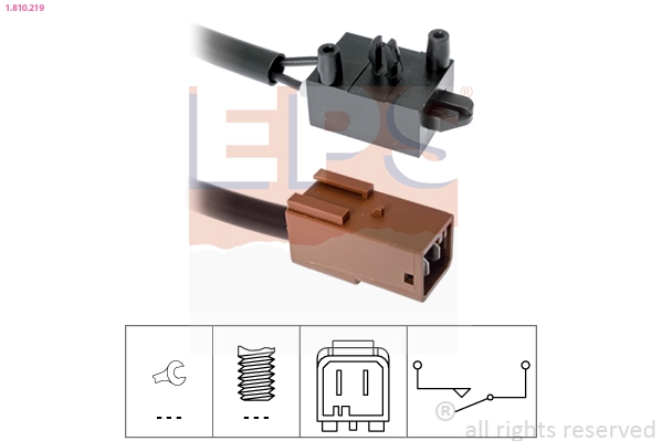 Switch, clutch control (cruise control) Made in Italy - OE Equivalent 1.810.219