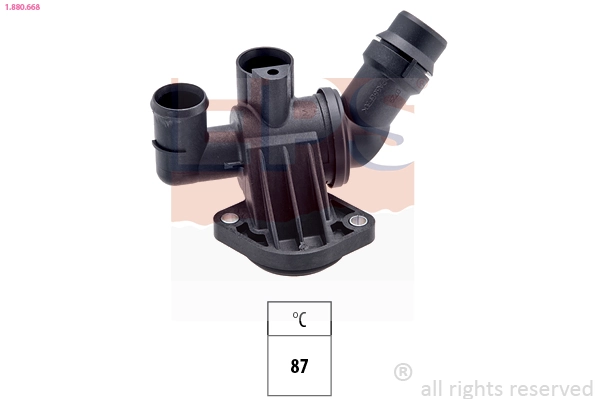 Thermostat, coolant Made in Italy - OE Equivalent 1.880.668