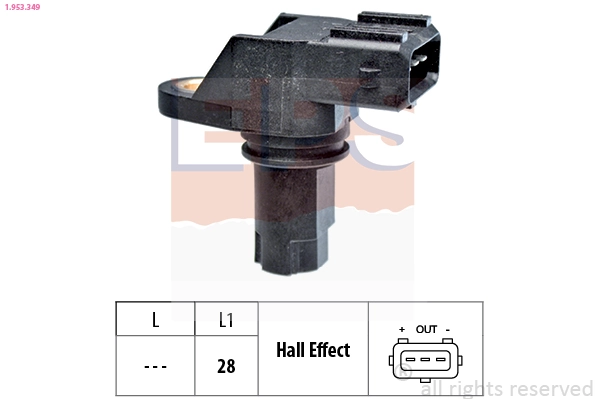 Sensor, crankshaft pulse Made in Italy - OE Equivalent 1.953.349