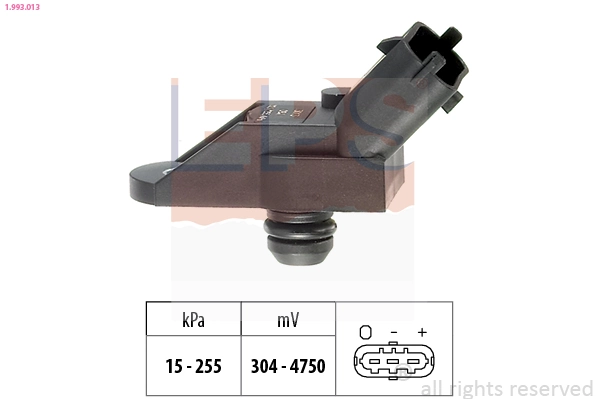 Air Pressure Sensor, altitude adaption Made in Italy - OE Equivalent 1.993.013