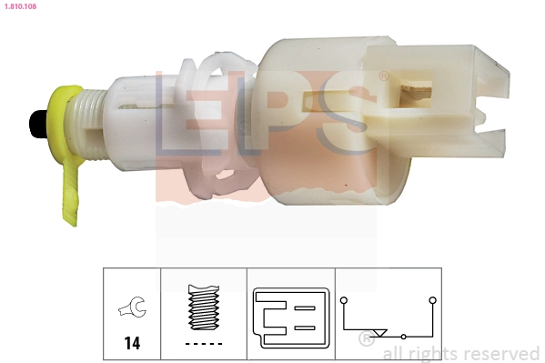 Stop Light Switch Made in Italy - OE Equivalent 1.810.108