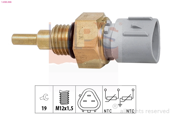 Sensor, coolant temperature Made in Italy - OE Equivalent 1.830.368