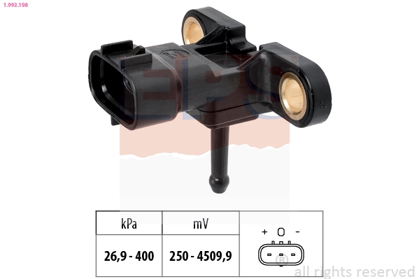 Air Pressure Sensor, altitude adaption Made in Italy - OE Equivalent 1.993.198