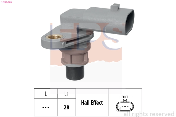 Sensor, engine speed Made in Italy - OE Equivalent 1.953.626