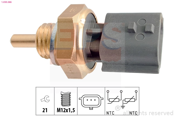 Sensor, coolant temperature Made in Italy - OE Equivalent 1.830.365