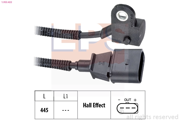 Sensor, camshaft position Made in Italy - OE Equivalent 1.953.422