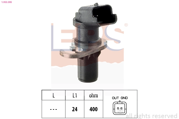 Sensor, crankshaft pulse Made in Italy - OE Equivalent 1.953.305