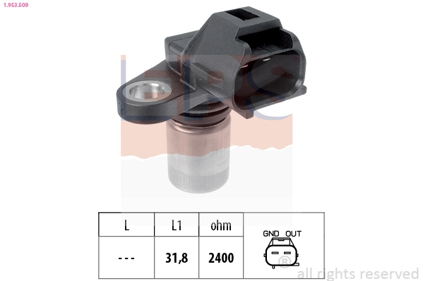 Sensor, crankshaft pulse Made in Italy - OE Equivalent 1.953.509
