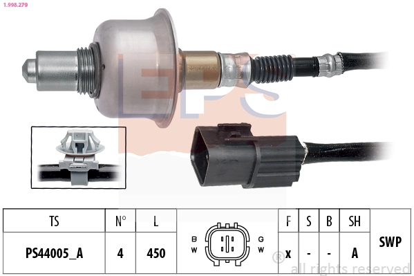 Oxygen Sensor Made in Italy - OE Equivalent 1.998.279