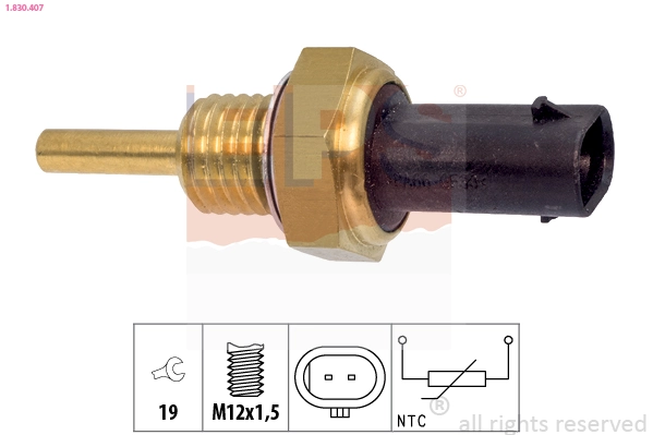 Sensor, coolant temperature Made in Italy - OE Equivalent 1.830.407