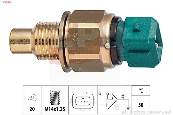 Sensor, coolant temperature Made in Italy - OE Equivalent 1.830.554