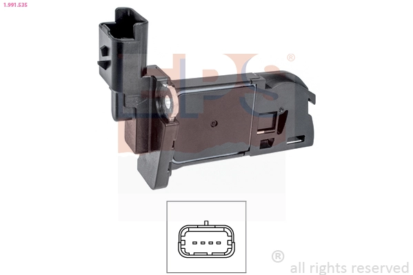 Mass Air Flow Sensor Made in Italy - OE Equivalent 1.991.535