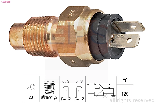 Sensor, coolant temperature Made in Italy - OE Equivalent 1.830.509