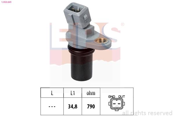Sensor, engine speed Made in Italy - OE Equivalent 1.953.641