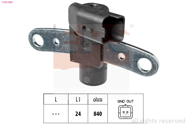 Sensor, crankshaft pulse Made in Italy - OE Equivalent 1.953.600