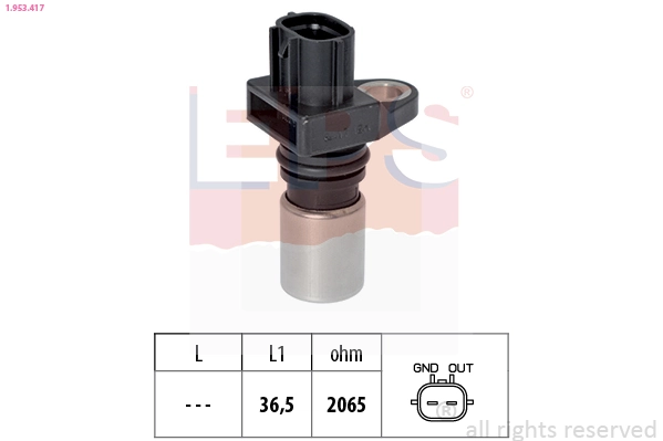 Sensor, crankshaft pulse Made in Italy - OE Equivalent 1.953.417