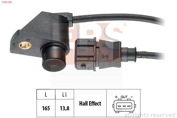 Sensor, engine speed Made in Italy - OE Equivalent 1.953.242