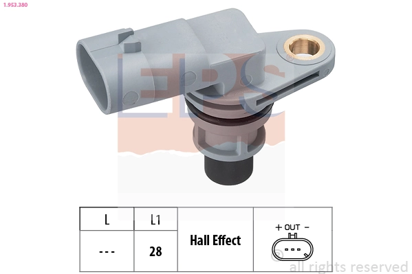 Sensor, crankshaft pulse Made in Italy - OE Equivalent 1.953.380