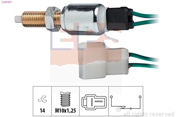 Stop Light Switch Made in Italy - OE Equivalent 1.810.027