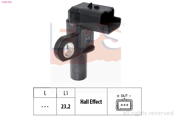 Sensor, camshaft position Made in Italy - OE Equivalent 1.953.332