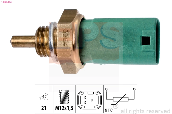 Sensor, coolant temperature Made in Italy - OE Equivalent 1.830.354
