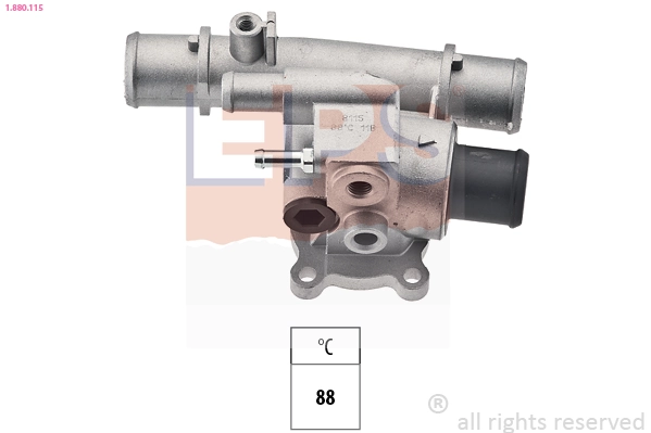 Thermostat, coolant Made in Italy - OE Equivalent 1.880.115
