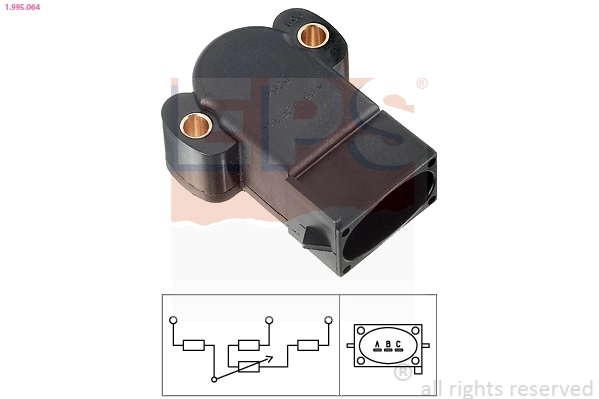 Sensor, throttle position Made in Italy - OE Equivalent 1.995.064