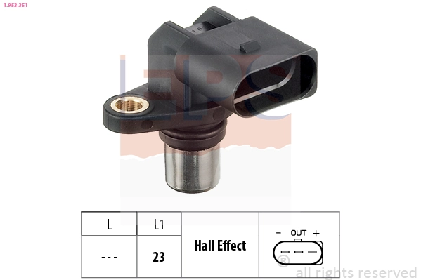 Sensor, camshaft position Made in Italy - OE Equivalent 1.953.351