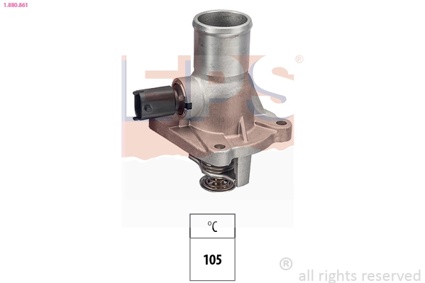 Thermostat, coolant Made in Italy - OE Equivalent 1.880.861