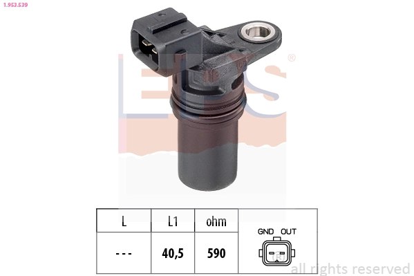 Sensor, engine speed Made in Italy - OE Equivalent 1.953.539