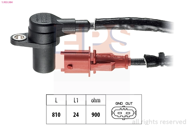 Sensor, crankshaft pulse Made in Italy - OE Equivalent 1.953.384