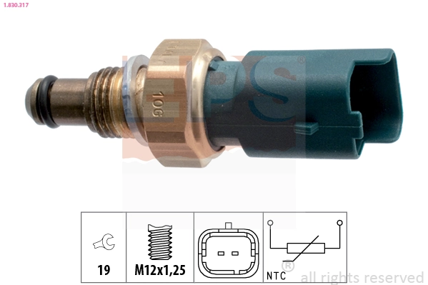 Sensor, coolant temperature Made in Italy - OE Equivalent 1.830.317