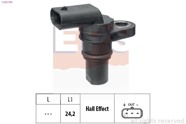 Sensor, engine speed Made in Italy - OE Equivalent 1.953.793