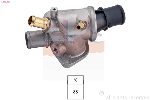 Thermostat, coolant Made in Italy - OE Equivalent 1.880.469
