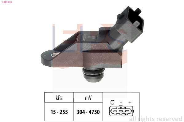 Air Pressure Sensor, altitude adaption Made in Italy - OE Equivalent 1.993.014
