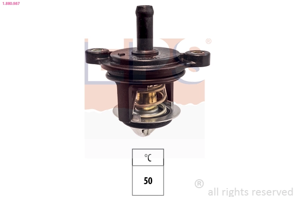 Thermostat, coolant Made in Italy - OE Equivalent 1.880.987