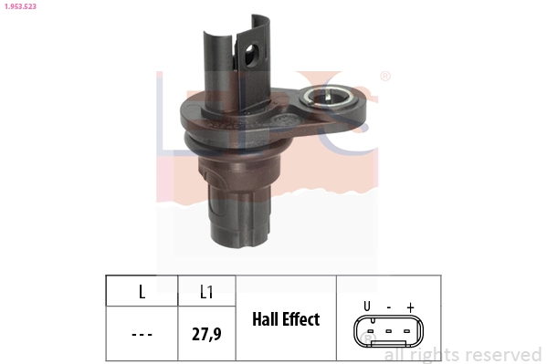 Sensor, engine speed Made in Italy - OE Equivalent 1.953.523