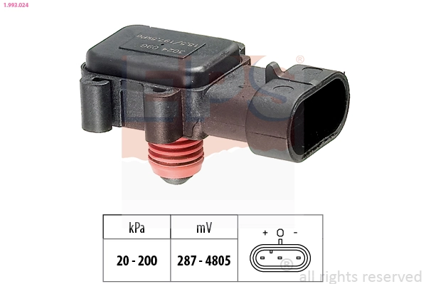 Air Pressure Sensor, altitude adaption Made in Italy - OE Equivalent 1.993.024