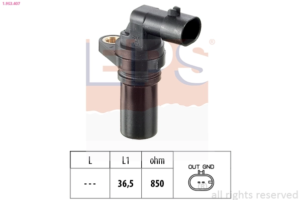 Sensor, crankshaft pulse Made in Italy - OE Equivalent 1.953.407