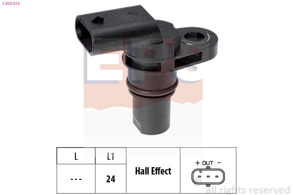 Sensor, crankshaft pulse Made in Italy - OE Equivalent 1.953.514