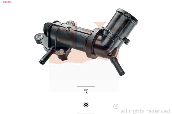 Thermostat, coolant Made in Italy - OE Equivalent 1.880.973