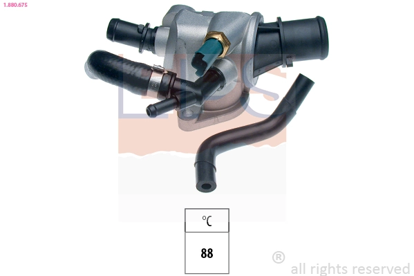 Thermostat, coolant Made in Italy - OE Equivalent 1.880.675