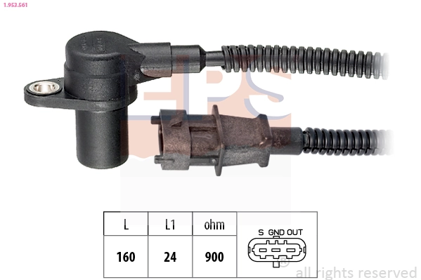 Sensor, crankshaft pulse Made in Italy - OE Equivalent 1.953.561